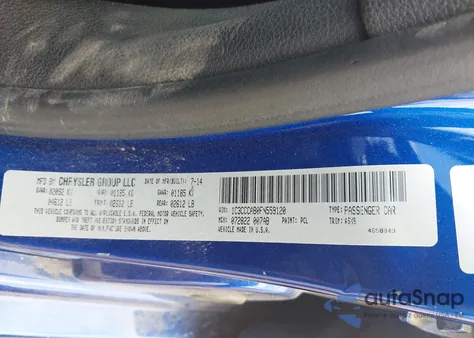 2015 Chrysler 200 Limited z USA, uszkodzony, nr VIN 1C3CCCAB0FN559120